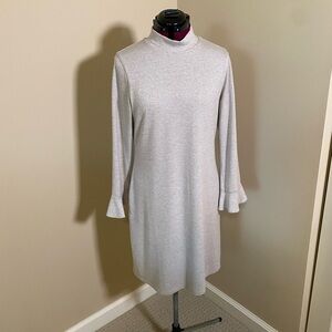 Black House White Market Size M Cream/Gold Long Sleeve Dress